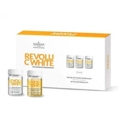 Farmona System Professional Revolu C White, Active Whitening Set (Zestaw aktywnie wybielający)