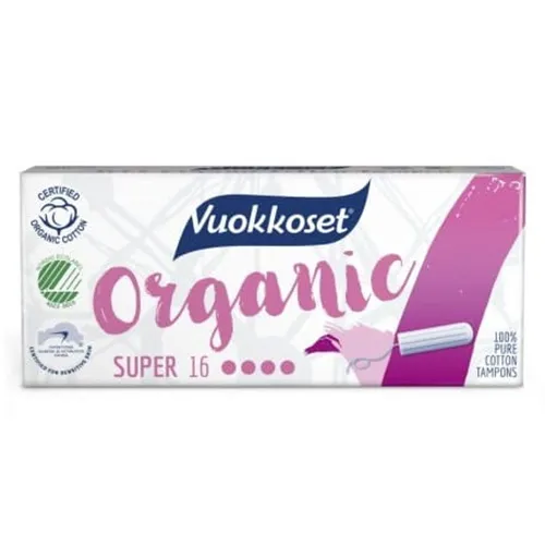 Vuokkoset 100% Bio Organic Super, Tampony