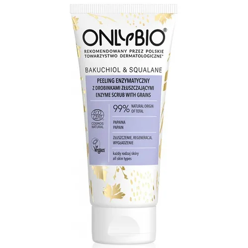 OnlyBio Bakuchiol & Skwalan, Peeling enzymatyczny z drobinkami