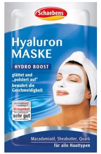 Schaebens Hyaluron Maske `Hydro Boost` (Maska na twarz wygładzająca)