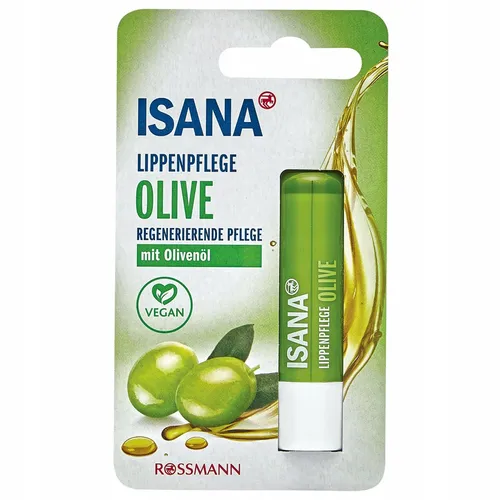 Isana Lippenpflege Olive Regenierende Pflege mit Oliveol (Pomadka do ust `Regenerująca pielęgnacja` (nowa wersja))