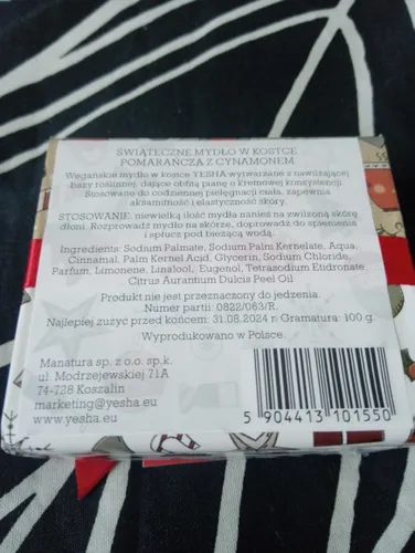 Yesha Świąteczne mydło w kostce `Pomarańcza z cynamonem` - 2