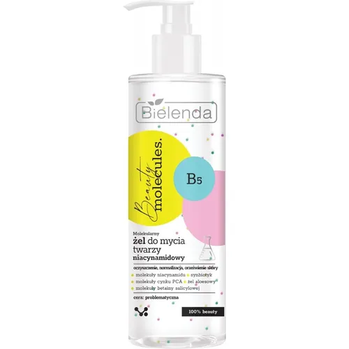 Bielenda Beauty Molecules, B5, Molekularny żel do mycia twarzy niacynamidowy