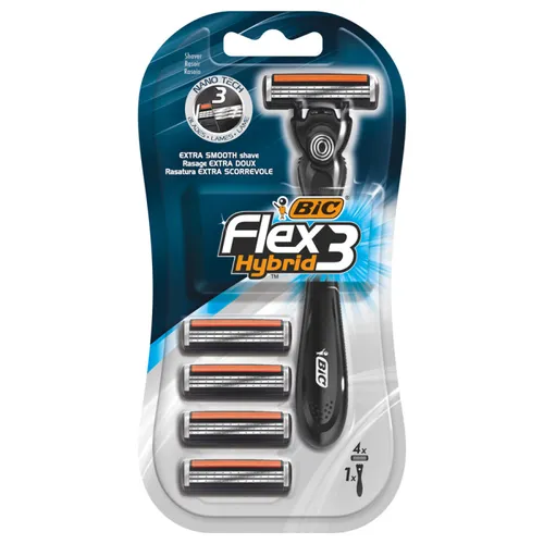 BIC Flex 3 Hybrid, Golarka dla mężczyzn z wymiennymi wkładkami