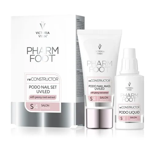 Victoria Vynn Pharm Foot reConstructor Podo Nail Set UV/LED (Masa akrylowo żelowa do rekonstrukcji płytki paznokcia)