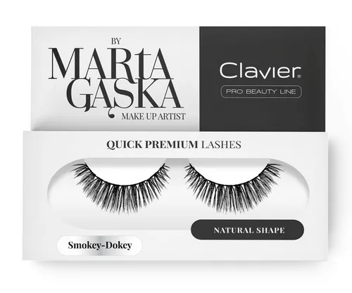 Clavier Quick Premium Lashes by Marta Gąska, Rzęsy na pasku `Smokey Dokey 809` - 1