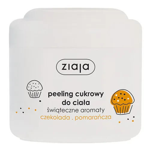 Ziaja Peeling cukrowy do ciała 'Świąteczne aromaty - Czekolada i Pomarańcza'
