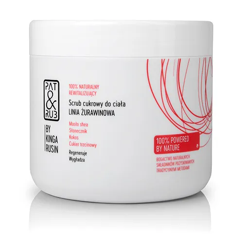 Pat & Rub Rewitalizujący scrub cukrowy `Żurawina i cytryna`