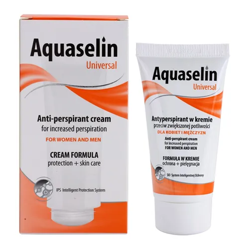 Aquaselin Universal, Anti - perspirant Cream for Increased Perspiration (Antyperspirant w kremie przeciw zwiększonej potliwości)