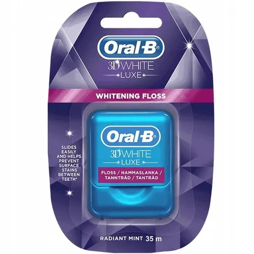 Oral-B 3D White Luxe, Whitening Floss (Wybielająca nić dentystyczna)