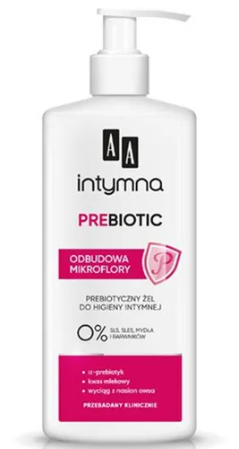 AA Intymna Prebiotic, Prebiotyczny żel do higieny intymnej `Odbudowa mikroflory`