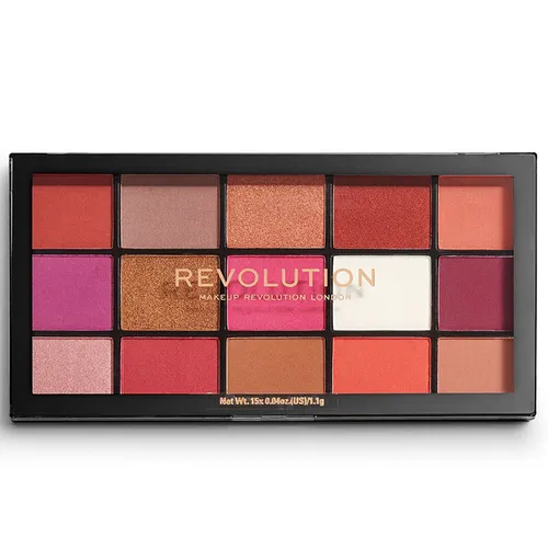 Revolution Beauty (Makeup Revolution) Re-Loaded, Red Alert Eyeshadow Palette (Paleta 15 cieni do powiek)