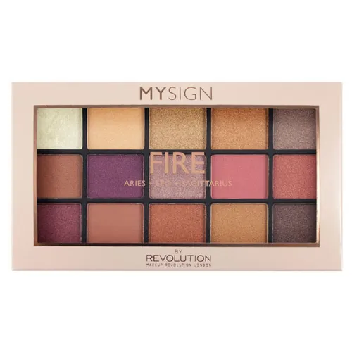 Revolution Beauty (Makeup Revolution) My Sign Fire, Eyeshadow Palette (Paleta 15 cieni do powiek)