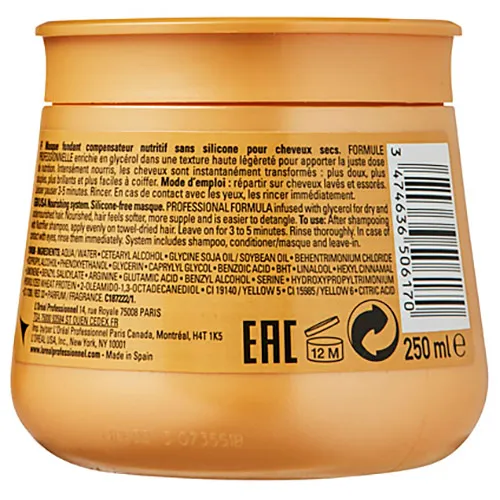 L'Oreal Professionnel Serie Expert, Nutrifier Glycerol + Coco Oil Hair Mask (Odżywcza maska do włosow suchyh i zniszczonych) - 2