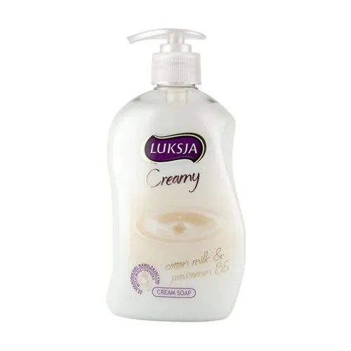 Luksja Creamy, Kremowe mydło w płynie z mleczkiem bawełnianym i prowitaminą B5 - 1