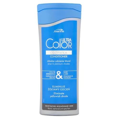 Joanna Ultra Color System, Odżywka do włosów blond, rozjaśnianych i siwych (nowa wersja) - 2