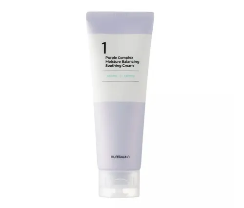 Numbuzin No.1 ,Purple Complex Moisture Balancing Soothing Cream (Krem równoważąco-kojący)
