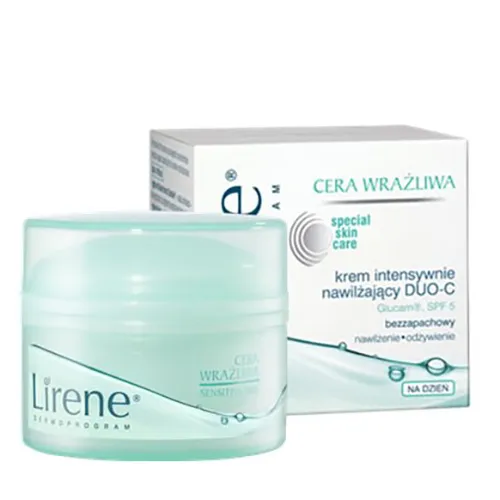 Lirene Dermoprogram Cera Wrażliwa, Krem nawilżający na dzień DUO-C