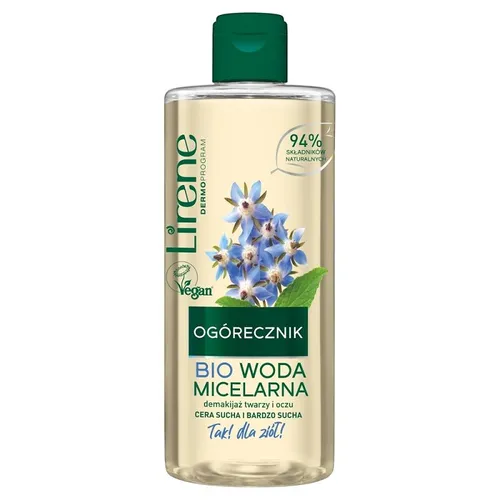 Lirene Dermoprogram Bio Ogórecznik, Pielęgnacja oczyszczająca woda micelarna