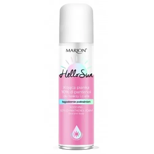 Marion Hello Sun, Kojąca pianka 10% d-pantenol do twarzy i ciała