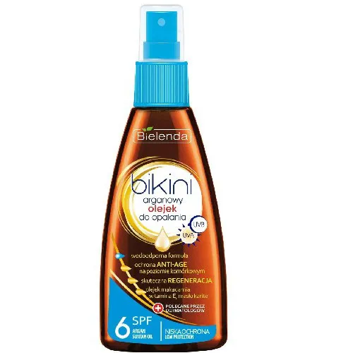 Bielenda Bikini, Arganowy olejek do opalania SPF 6
