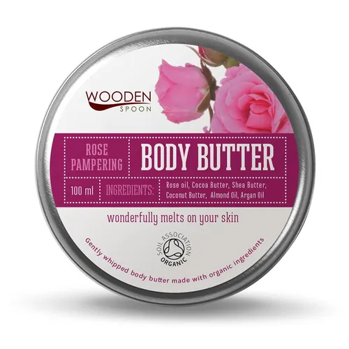 Wooden Spoon Rose Pampering Body Butter (Różane organiczne masło do ciała)