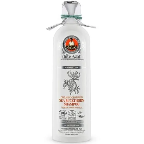 Receptury Babuszki Agafii White Agafia, Organic Certified Sea Buckthorn Shampoo (Biała Agafia, Organiczny szampon rokitnikowy do każdego rodzaju włosów)
