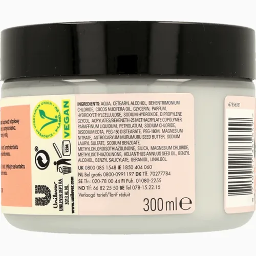 Love Beauty and Planet Blooming Colour, 2-Minute Magic Masque (Maska do włosów  pozbawionych blasku z masłem muru muru i olejkiem różanym) - 2