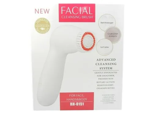 Facial Advanced Cleansing System, Cleansing Brush for Face, Hands & Body RH-0151 (Wielofunkcyjna szczoteczka pielęgnacyjna do twarzy, dłoni i ciała) - 1
