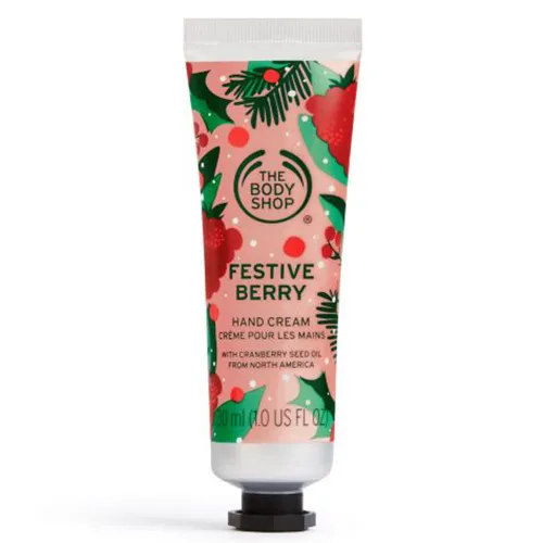 The Body Shop Festive Berry, Hand Cream (Krem do rąk `Świąteczna żurawina`)