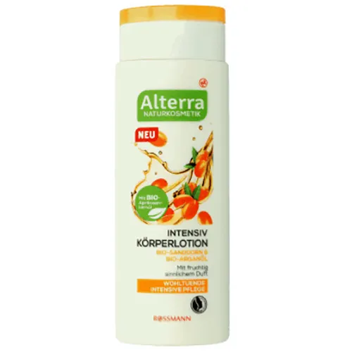 Alterra Intensiv Korperlotion Bio-Sanddoran & Bio-Arganol (Balsam do ciała `Rokitnik bio & olej arganowy bio`)