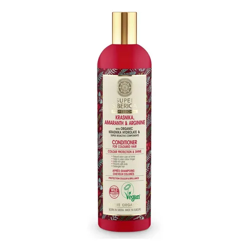 Natura Siberica Super Siberica Professional, Krasnika Amaranth & Arginine Colour Protection & Shine  Conditioner (Odżywka do włosów farbowanych)