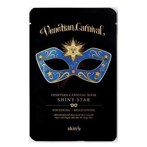 SKIN79 Venetian Carnival, Shiny Star Mask (Rozświetlająco-rozjasniająca maska w płachcie)