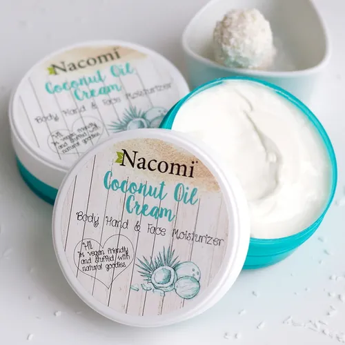 Nacomi Coconut Oil Cream Body Hand and Face Moisturizer (Krem kokosowy uniwersalny)