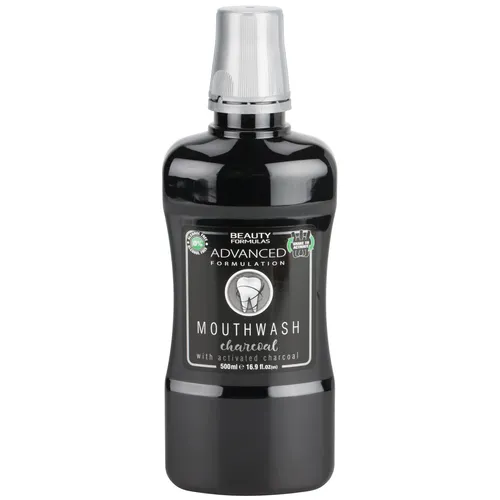 Beauty Formulas Charcoal Mouthwash (Płyn do płukania jamy ustnej z aktywnym węglem)