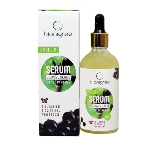 Bionigree Basic_01, Serum oczyszczające do skóry głowy z olejkiem z czarnej porzeczki