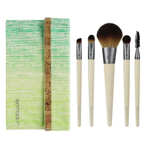 EcoTools Six Piece Starter Collection 1206 (Zestaw 5 podstawowych pędzli do makijażu z kosmetyczką nr 1206) - 2