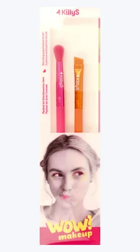 KillyS WOW! Makeup, Zestaw pędzli do blendowania cieni oraz brwi i kresek