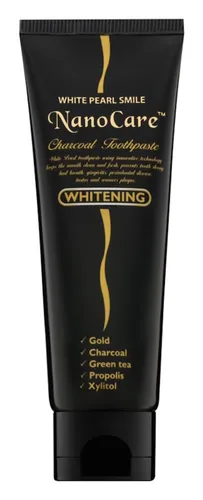 White Pearl Smile Nanocare Charcoal Toothpaste (Pasta do zębów z nanocząstkami złota i węglem aktywnym)