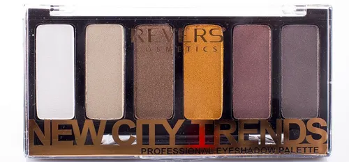 Revers Cosmetics New City Trends, Professional Eyeshadow Palette (Paleta 6 cieni do powiek) - 1