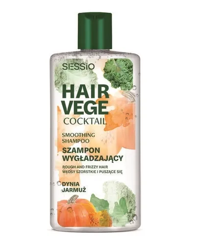 Sessio Hair Vege Cocktail, Smoothing Shampoo (Wygładzający szampon do włosów 'Dynia & Jarmuż') - 1