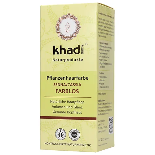 Khadi Herbal Hair Colour, Senna/Cassia Neutral (Bezbarwna henna) - 2
