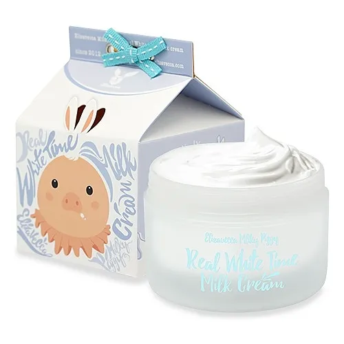 Elizavecca Real White Time Milk Cream (Rozświetlający krem do twarzy)