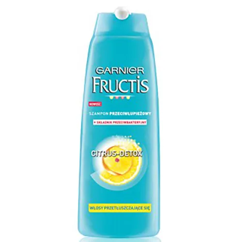 Garnier Fructis, Citrus Detox, Szampon przeciwłupieżowy do włosów przetłuszczających się