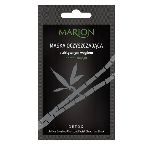 Marion Detox, Active Bamboo Charcoal Facial Cleansing Mask (Maska oczyszczająca z aktywnym węglem bambusowym)