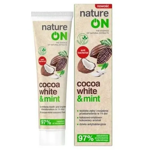 natureON Cocoa & Minty Coconut Toothpaste (Wegańska pasta do zębów z ekstraktem z kakaowca, miętą i kokosem) - 1
