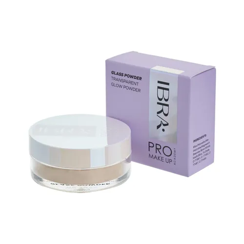 Ibra Pro Make Up Academy, Glass Powder, Transparent Glow Powder (Rozświetlający puder transparentny)