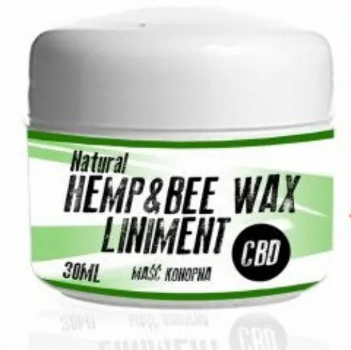 Hempbrooker Natural Hemp & Bee Wax Liniment (Konopna masć CBD z woskiem pszczelim)