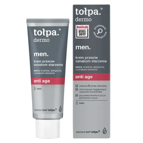 Tołpa Dermo Men, Anti Age, Krem przeciw oznakom starzenia lekki