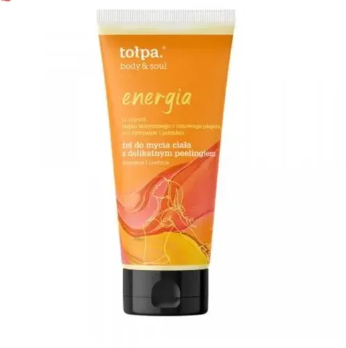 Tołpa Body & Soul, Żel do mycia ciała z delikatnym peelingiem `Energia`